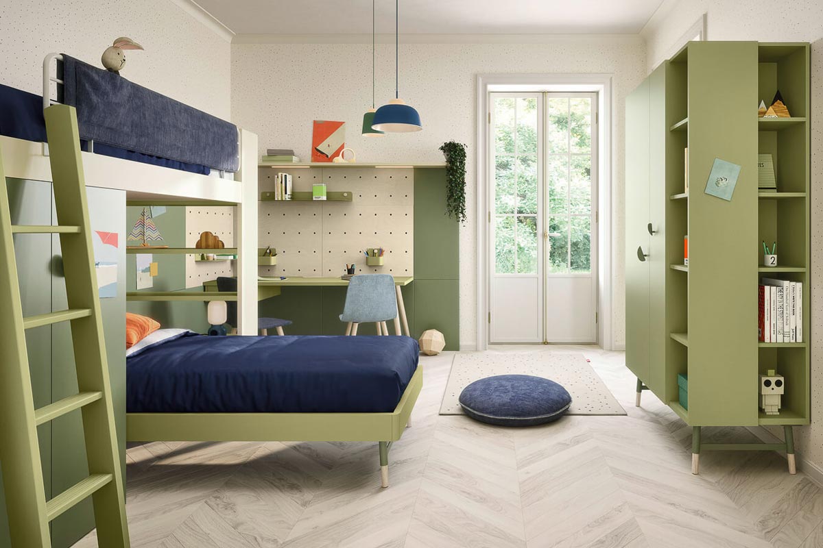 Cameretta moderna Top Lops Nidi Kids Progetto 11 1
