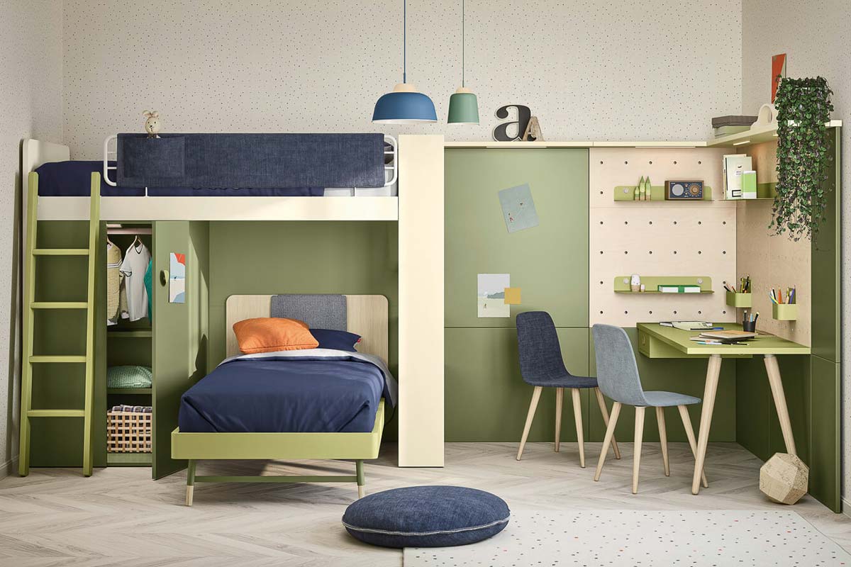 Cameretta moderna Top Lops Nidi Kids Progetto 11 3