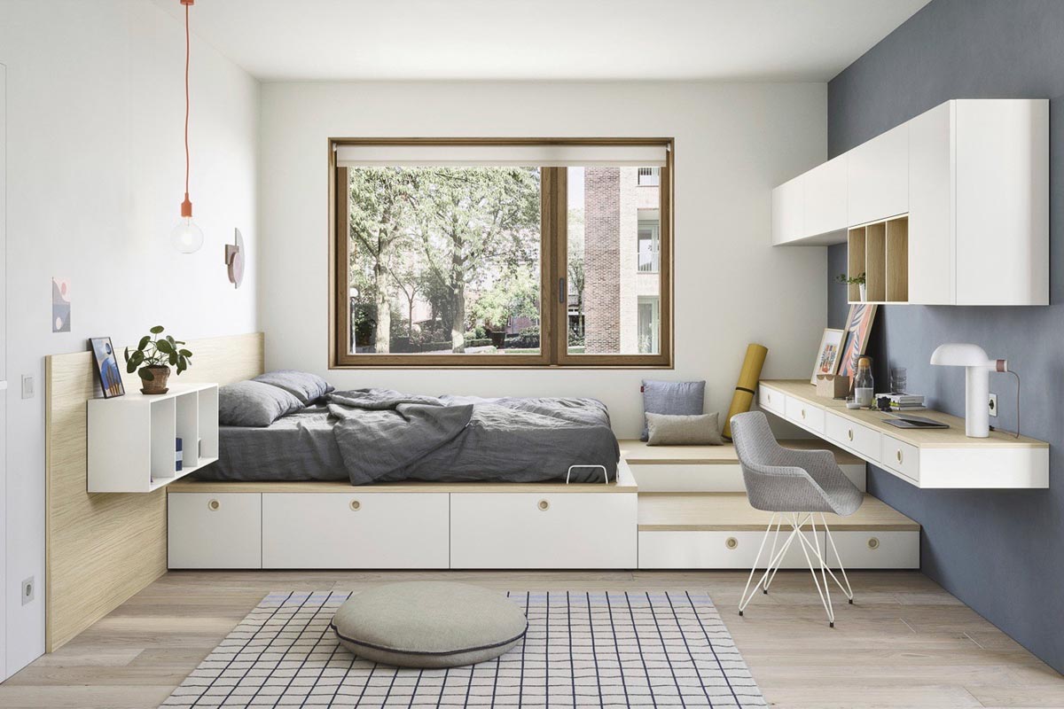 Cameretta moderna Top Lops Nidi Next Progetto 03 1