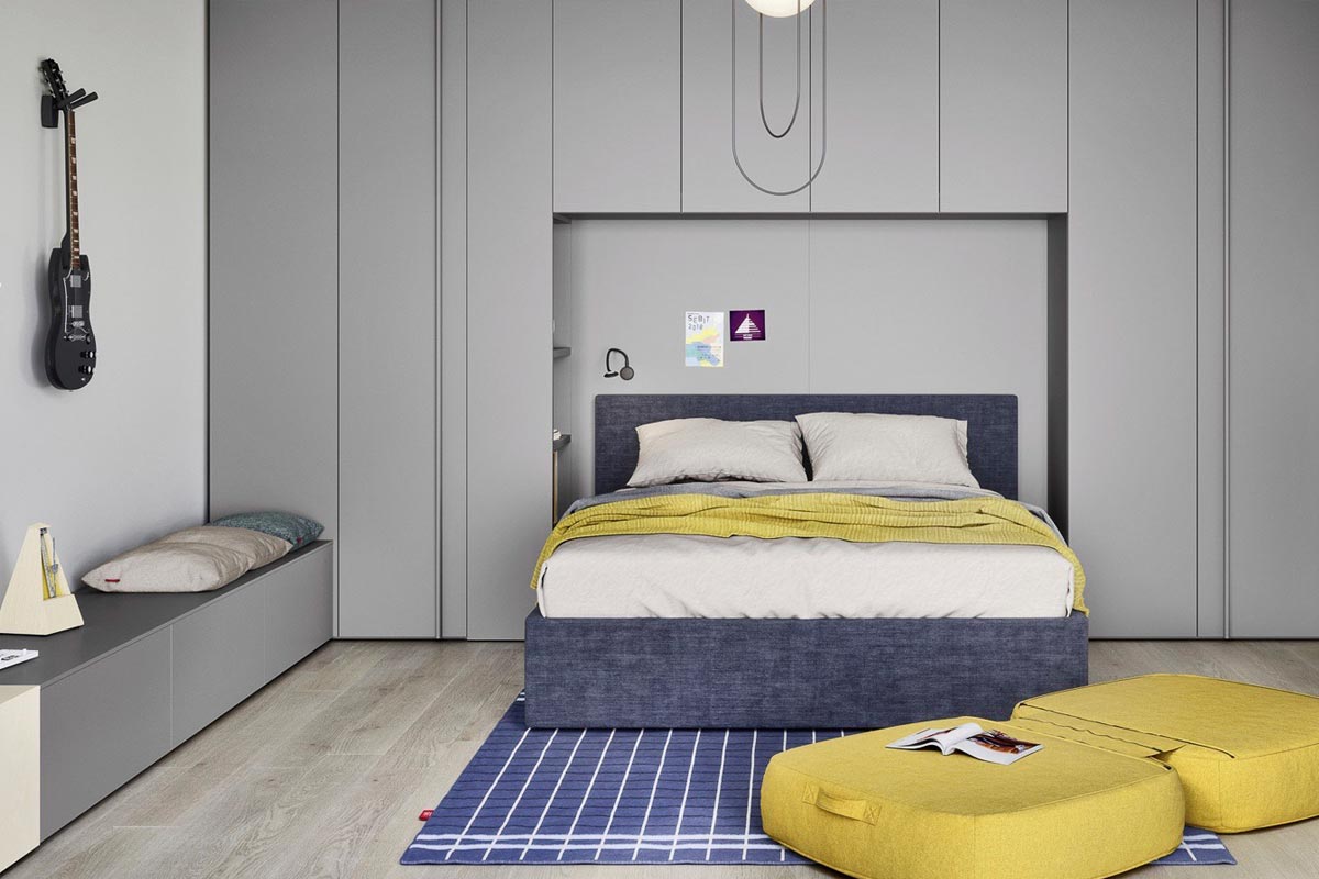 Cameretta moderna Top Lops Nidi Next Progetto 07 2