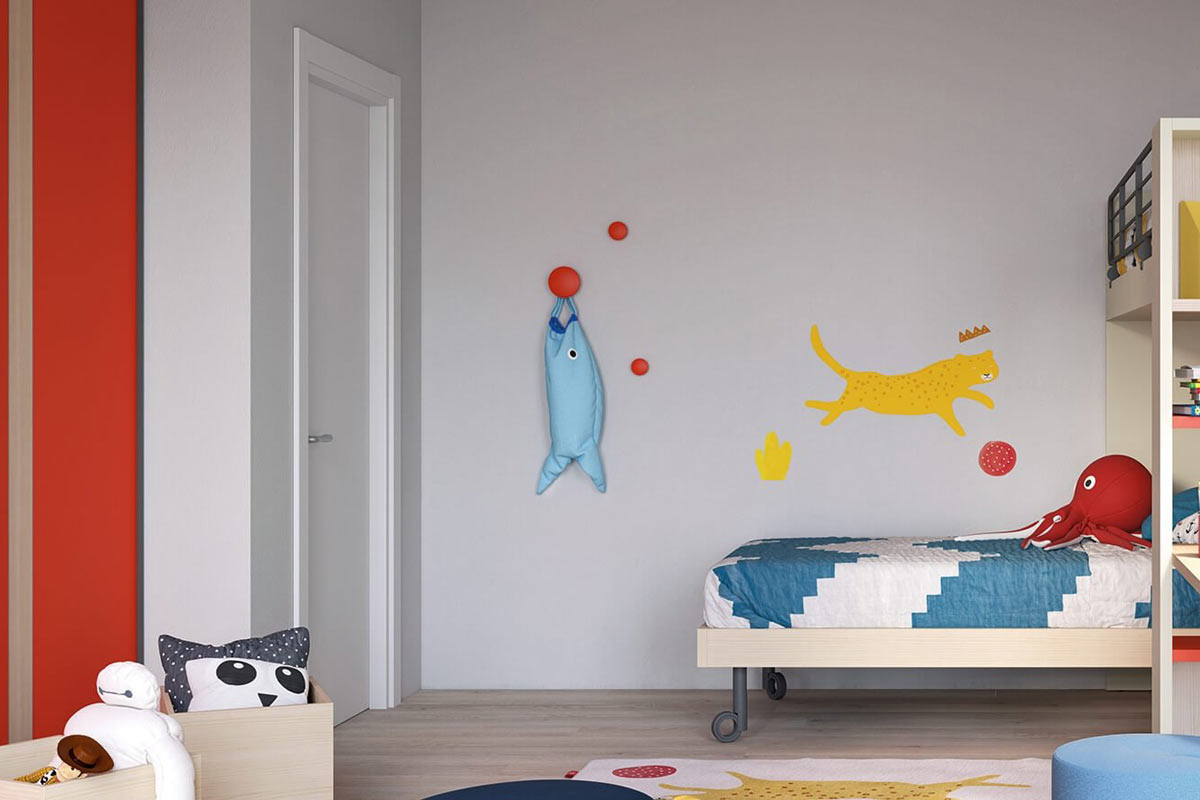 Appendiabiti moderno&nbsp;Easy Lops&nbsp;Woody 4