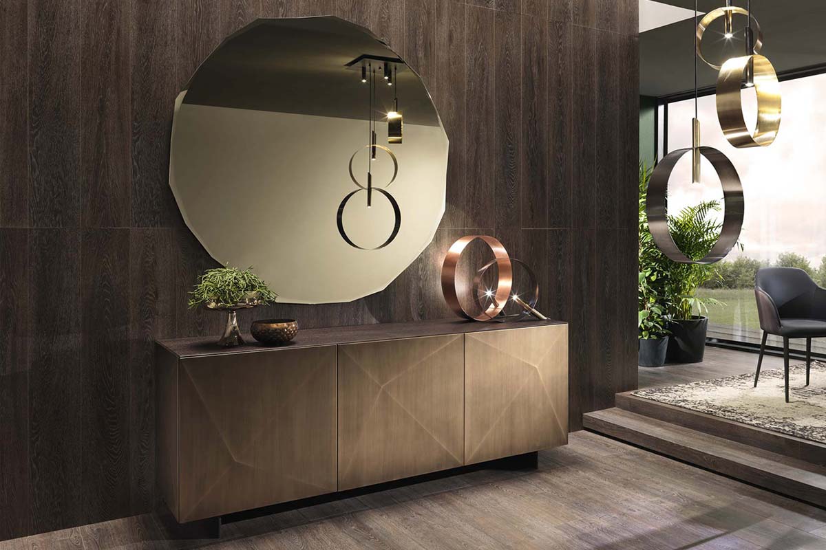 Madia moderna Riflessi Cubric 4