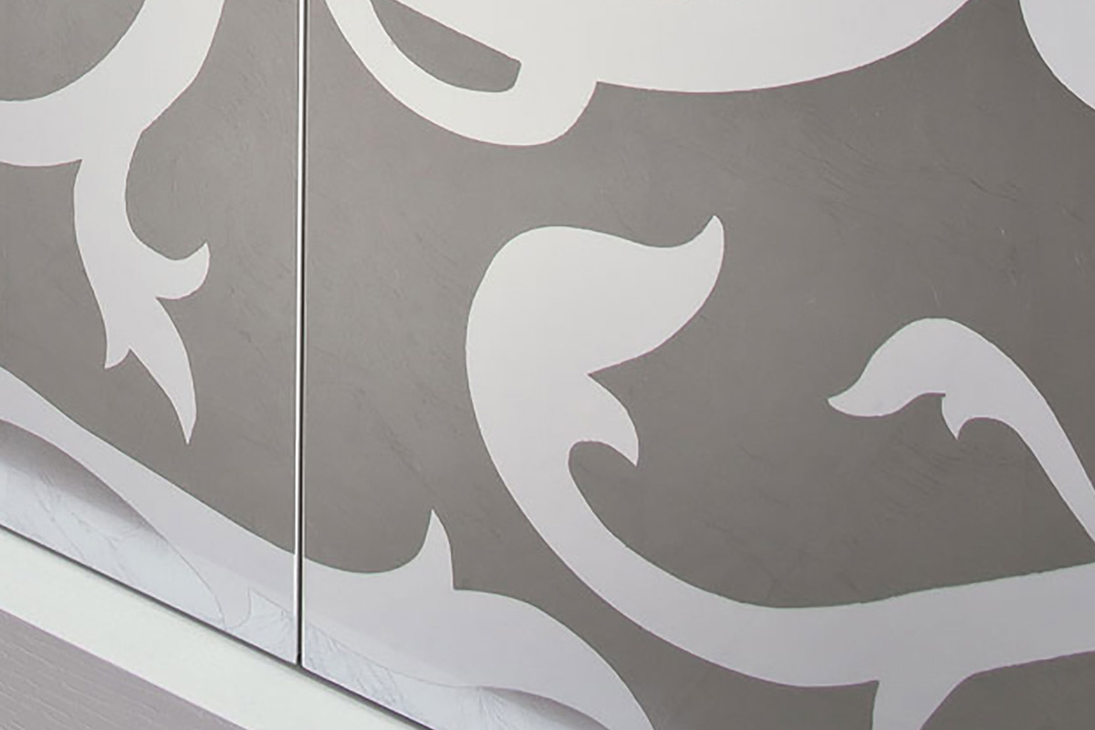 Madia moderna Riflessi Picasso anta Intarsio 2