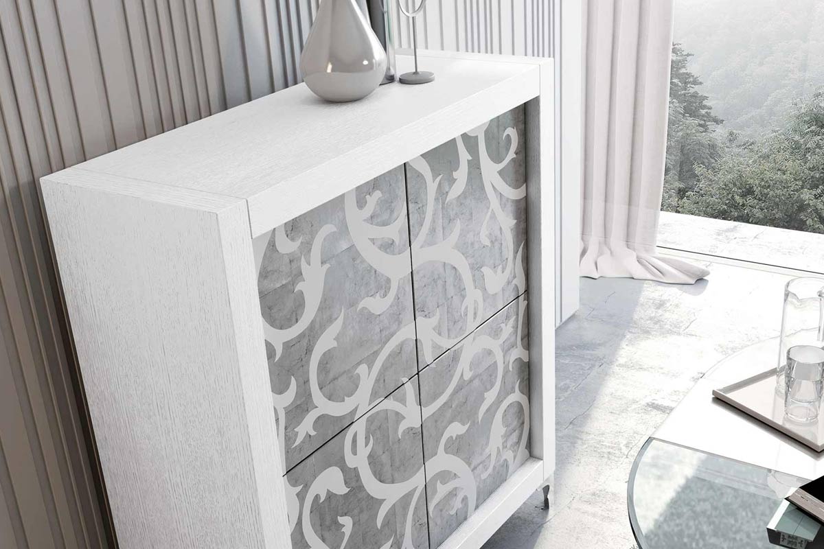 Madia moderna Riflessi Picasso anta Intarsio 3