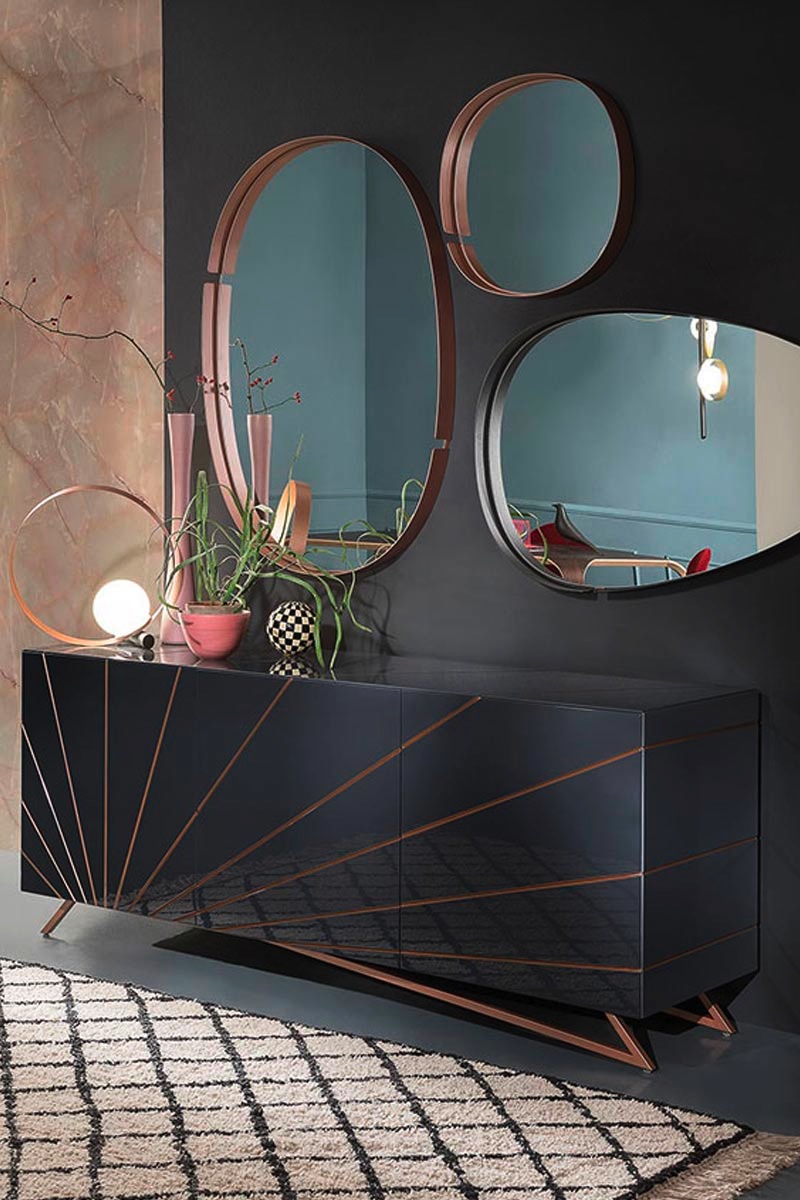 Madia moderna Riflessi Solaris 2