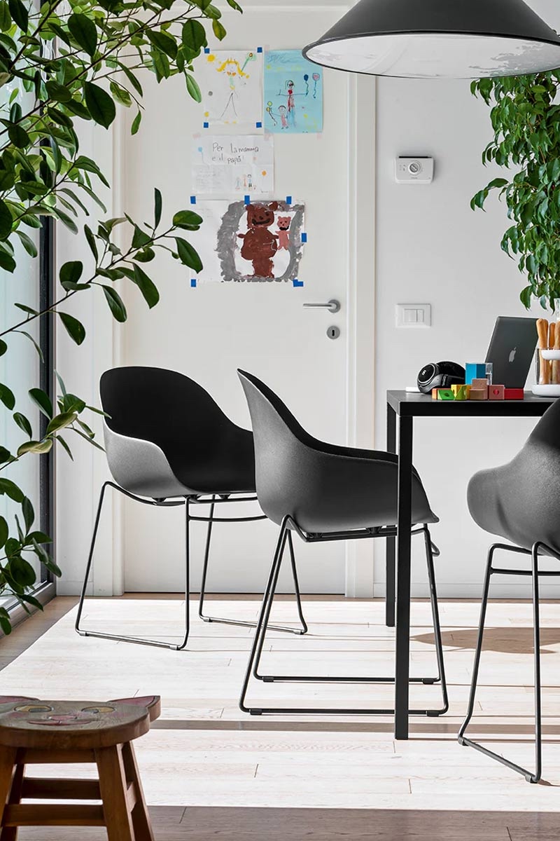 Sedia moderna Calligaris Connubia Academy 10