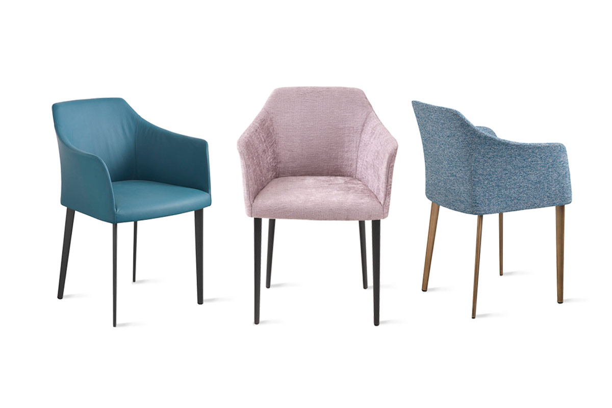 Sedia moderna imbottita&nbsp;Riflessi&nbsp;Carmen 5