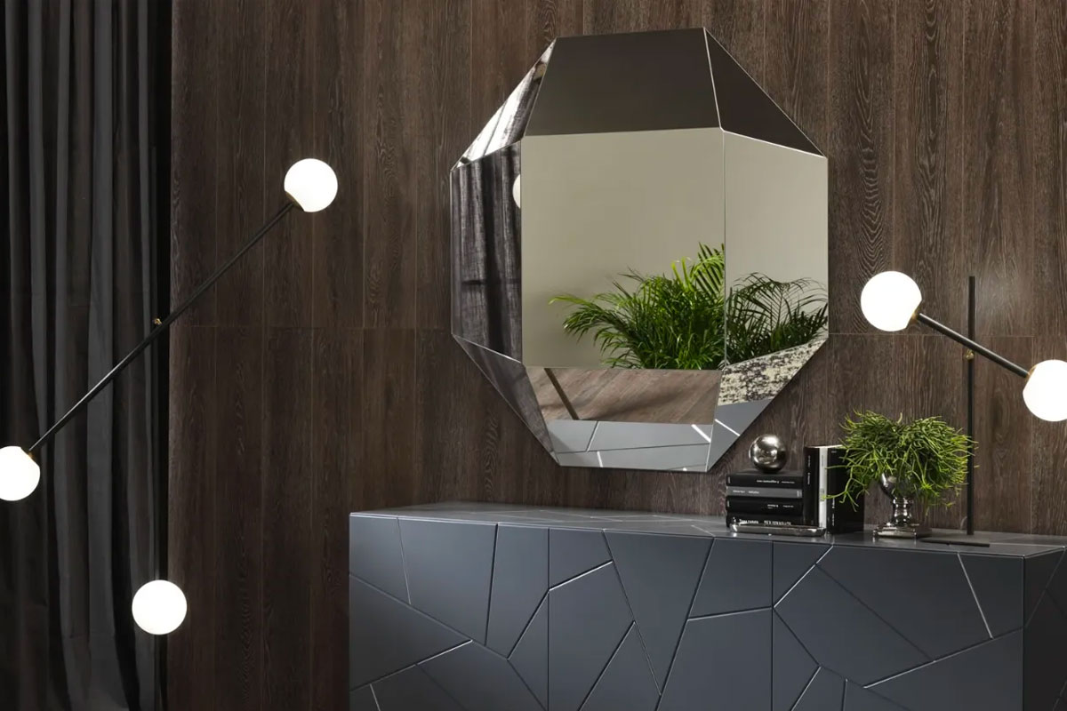 Specchio moderno Riflessi Diamante