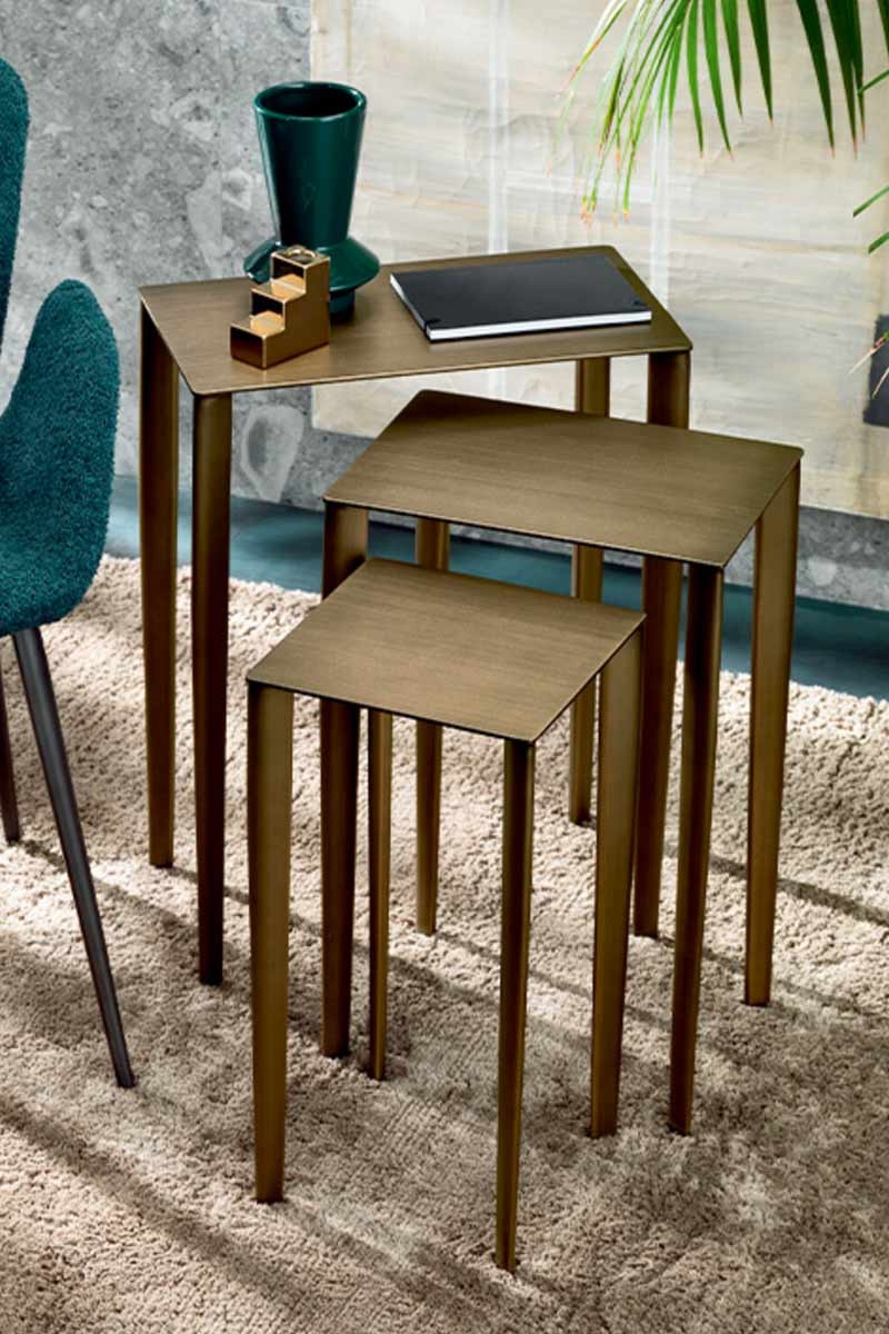 Tavolino moderno Riflessi Tris 2