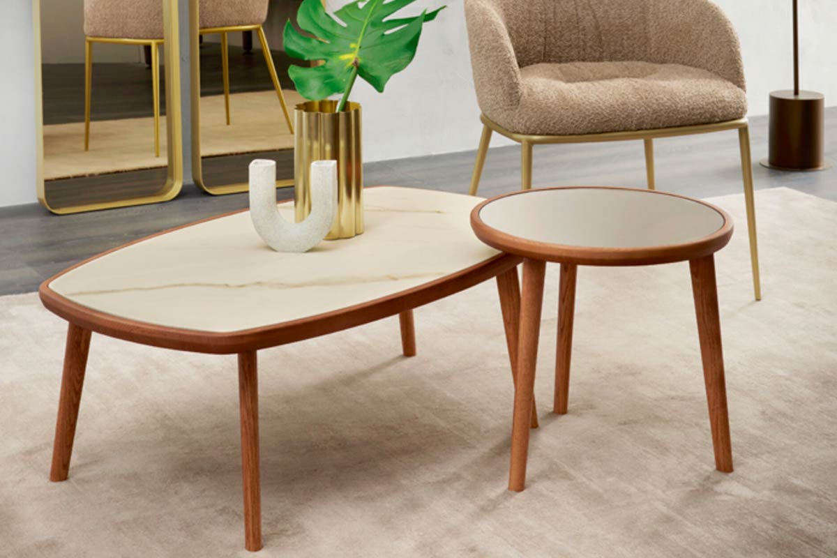 Tavolino moderno Riflessi Wood