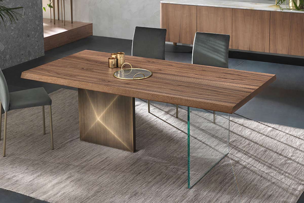 Tavolo moderno Riflessi Cubric 2