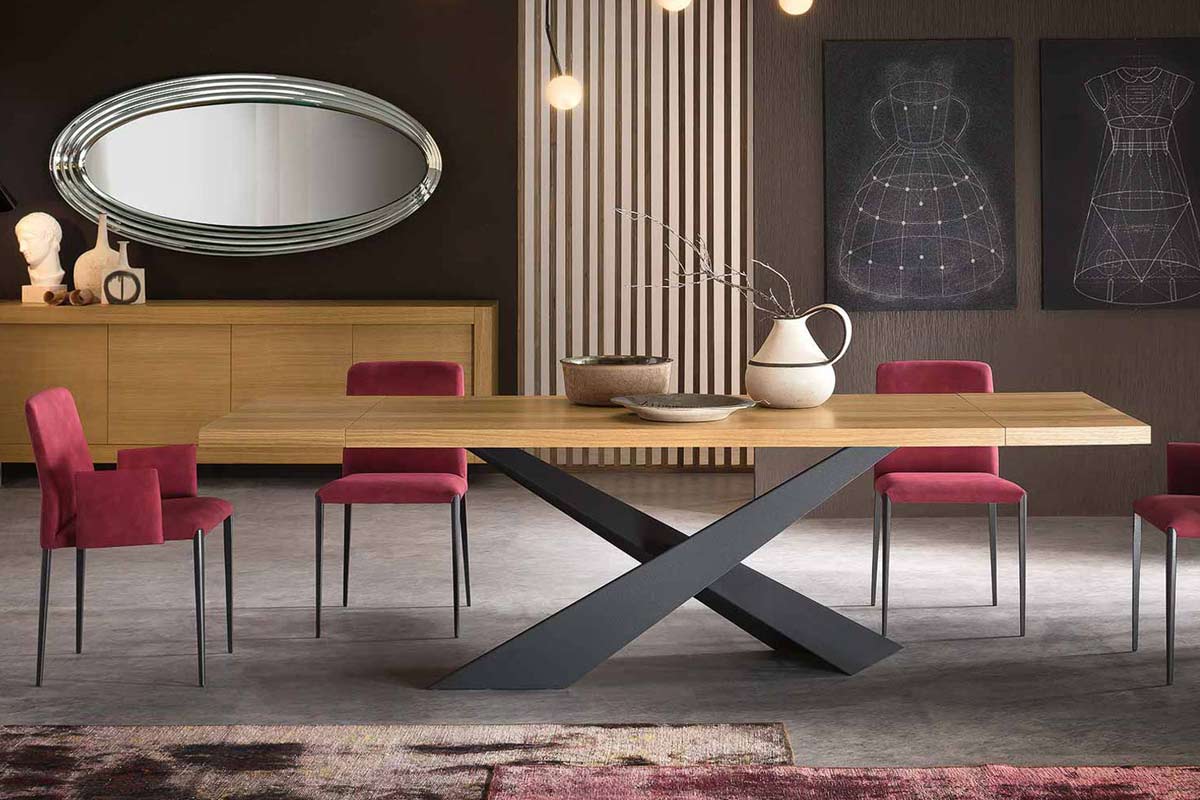 Tavolo moderno Riflessi Living 2