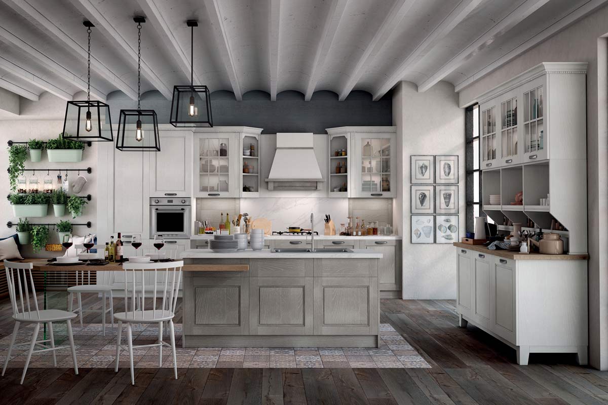Cucine classiche componibili Stosa Progetto Virginia 1