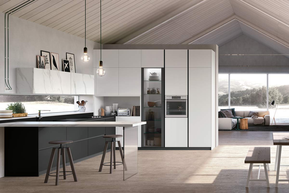 Cucine moderne componibili&nbsp;Stosa&nbsp;Progetto Metropolis 4