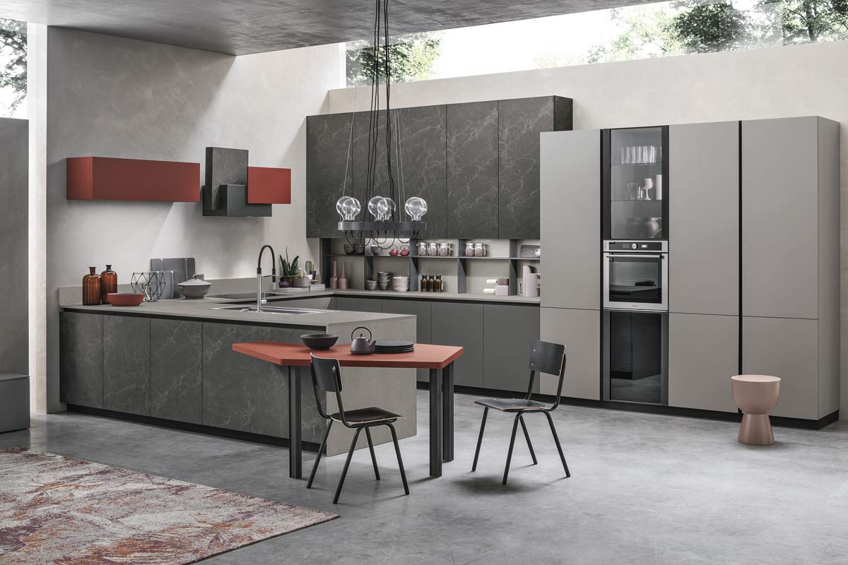 Cucine moderne componibili&nbsp;Stosa&nbsp;Progetto Metropolis 5
