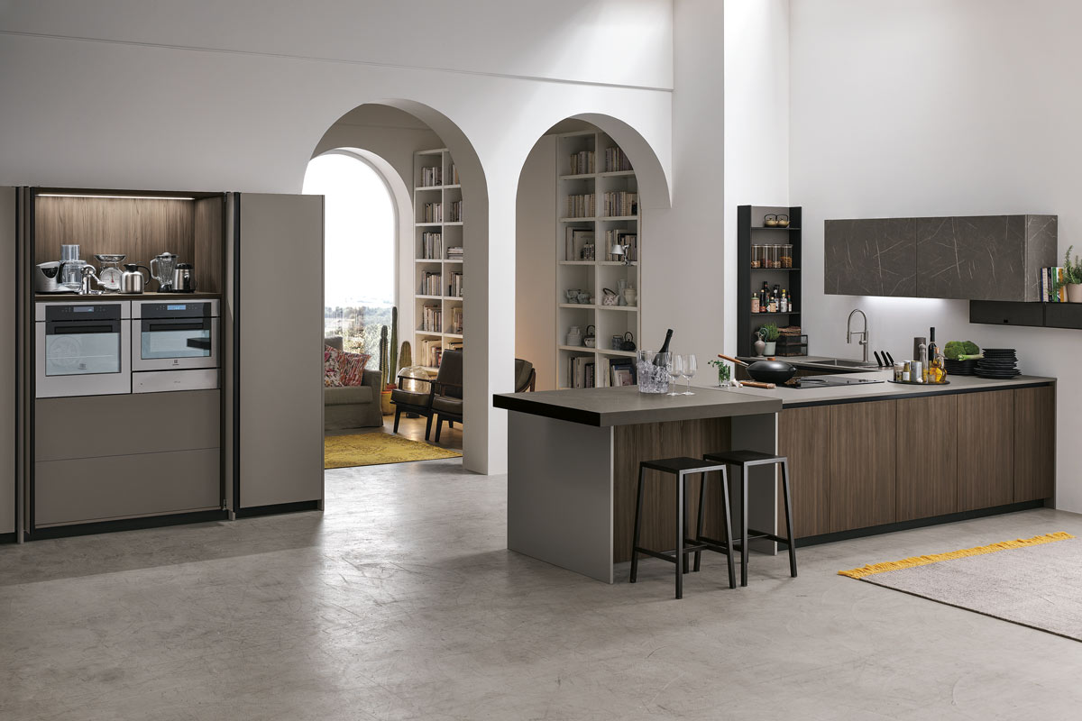 Cucine moderne componibili&nbsp;Stosa&nbsp;Progetto Metropolis 7