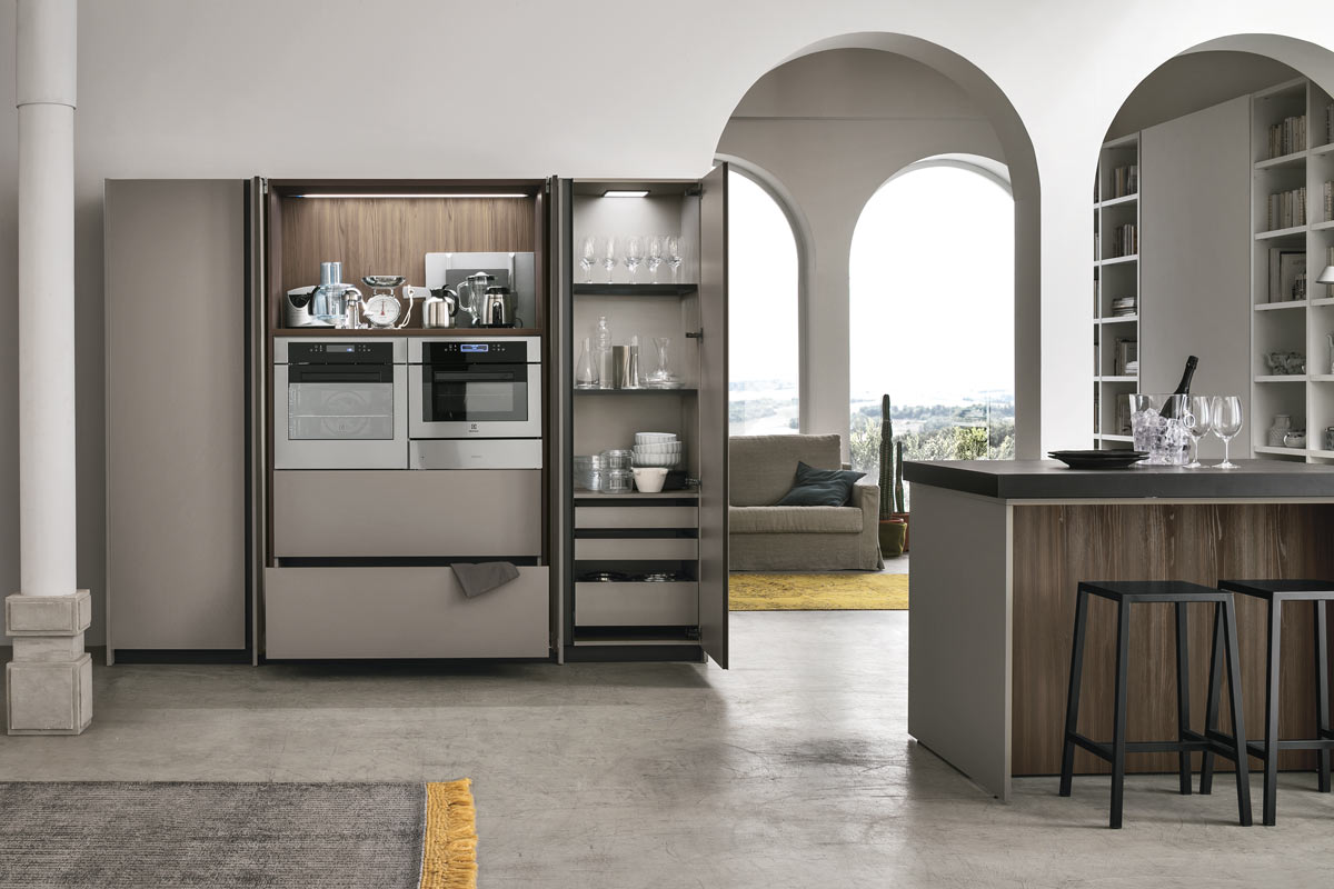 Cucine moderne componibili&nbsp;Stosa&nbsp;Progetto Metropolis 9