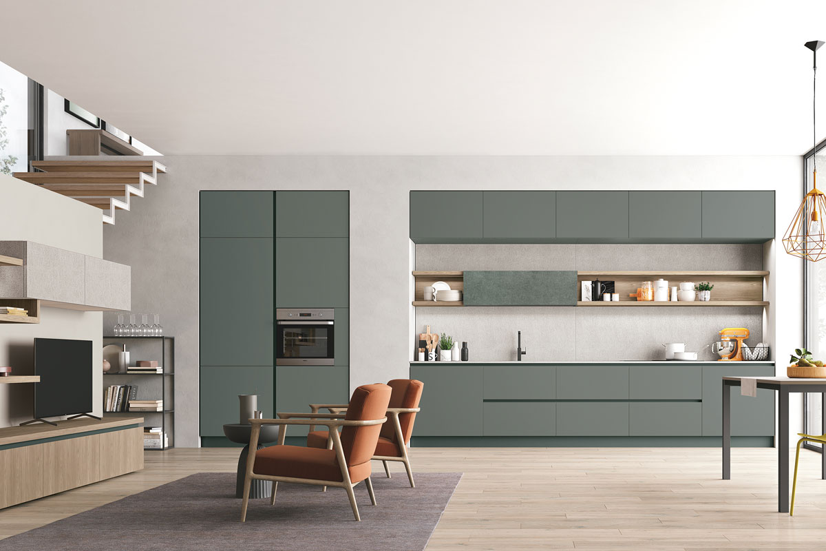 Cucine moderne componibili&nbsp;Stosa&nbsp;Progetto Young 3