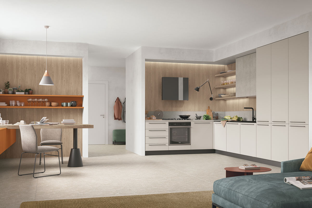 Cucine moderne componibili&nbsp;Stosa&nbsp;Progetto Young 9