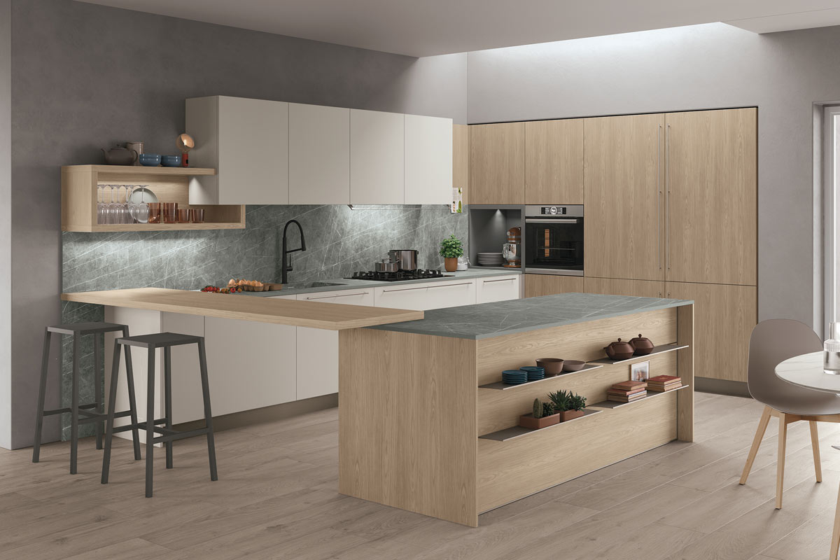 Cucine moderne componibili&nbsp;Stosa&nbsp;Progetto Young 10