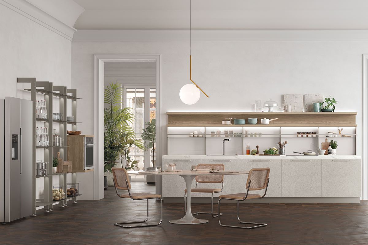 Cucine moderne componibili&nbsp;Stosa&nbsp;Progetto Young 2
