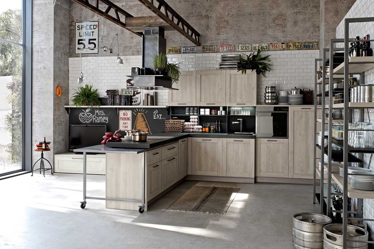 Cucine moderne componibili&nbsp;Stosa&nbsp;Progetto City 2