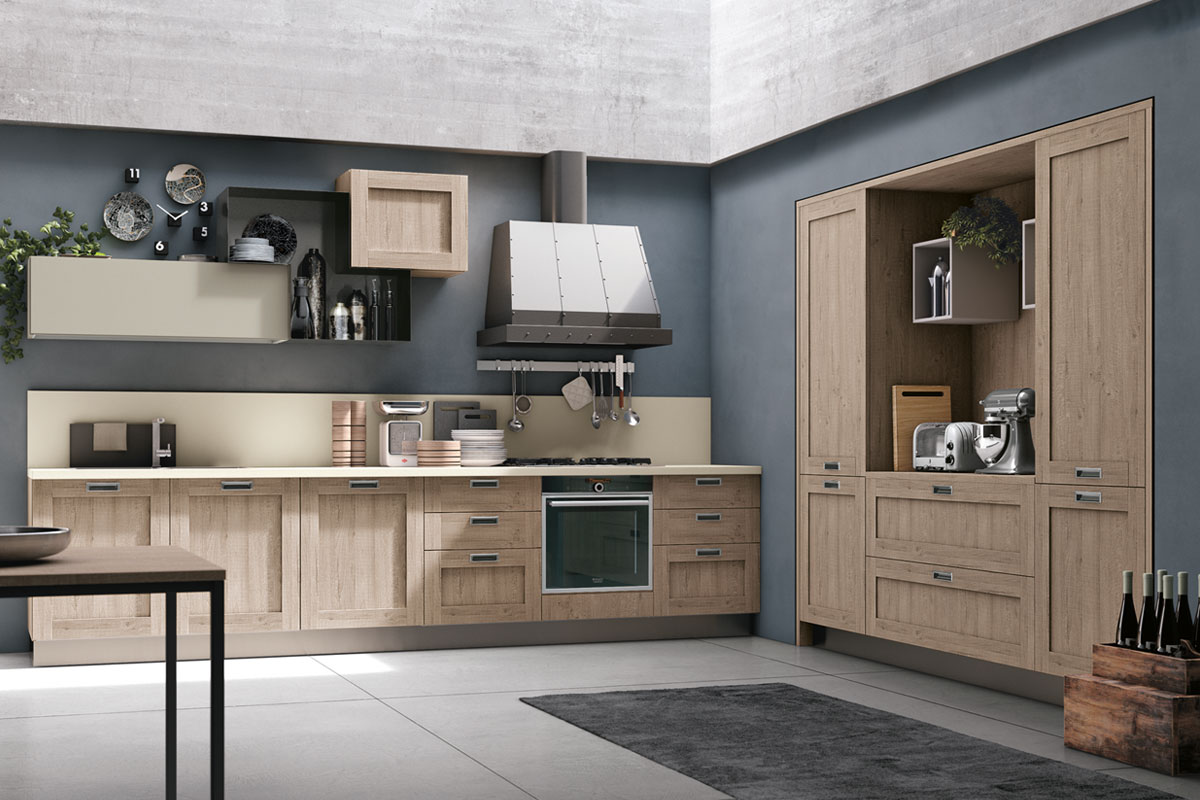 Cucine moderne componibili&nbsp;Stosa&nbsp;Progetto City 11