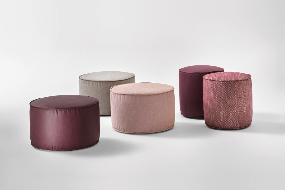 Pouf moderno&nbsp;Top Lops&nbsp;Tamburello 2