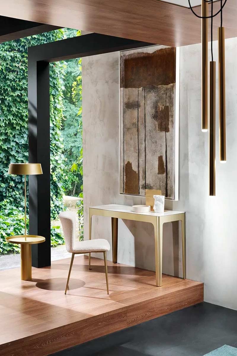 Consolle allungabile moderna Riflessi Corner 4