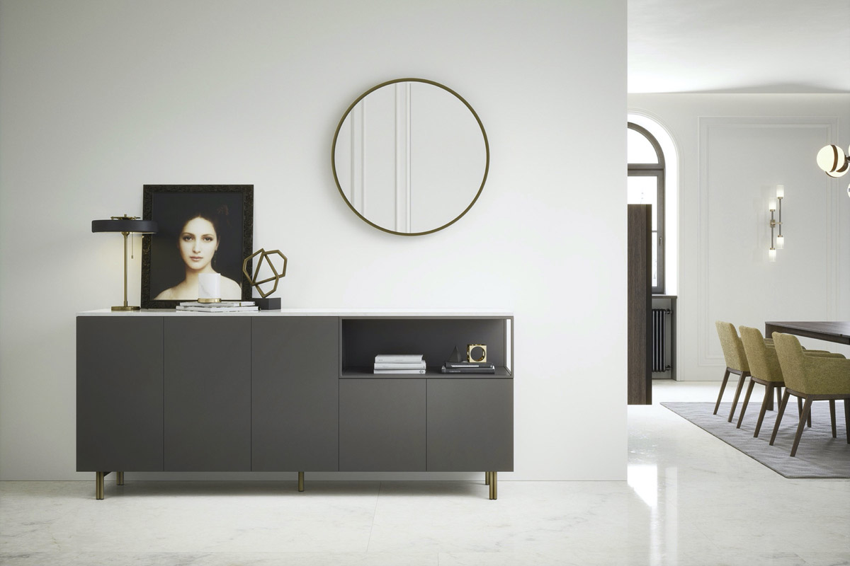 Elemento contenitore moderno Top Lops Outline 8