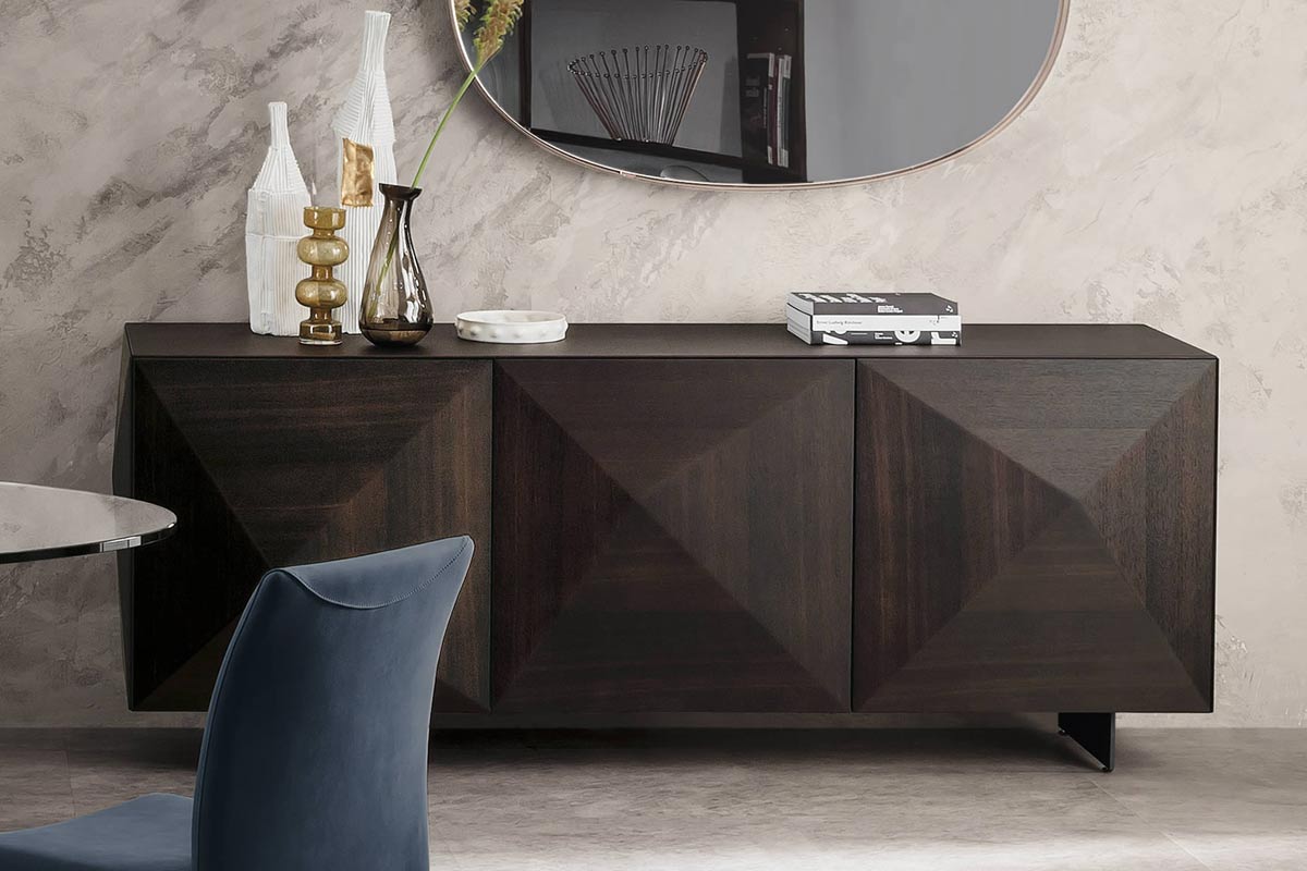 Madia moderna Riflessi Cubric Wood 4