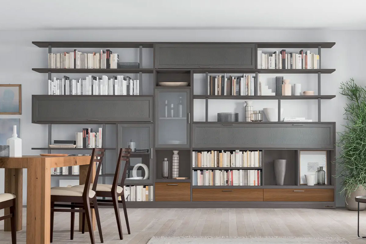 Libreria classica componibile Le Fablier Melograno 1 2