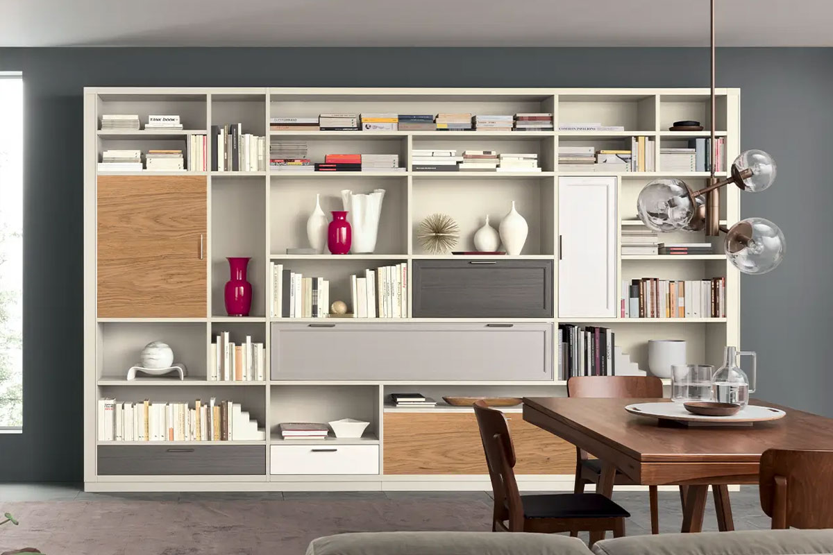 Libreria classica componibile Le Fablier Melograno 2 1