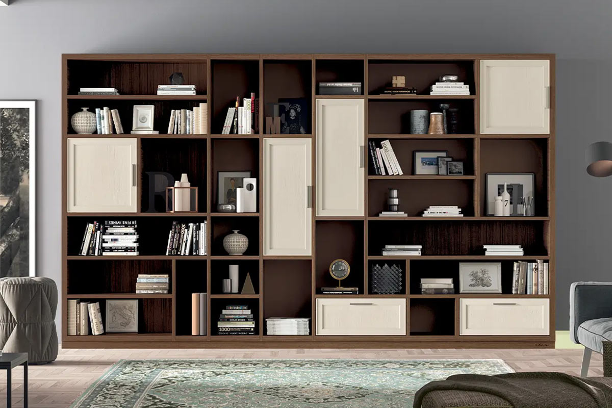 Libreria classica componibile Le Fablier Melograno 2 2