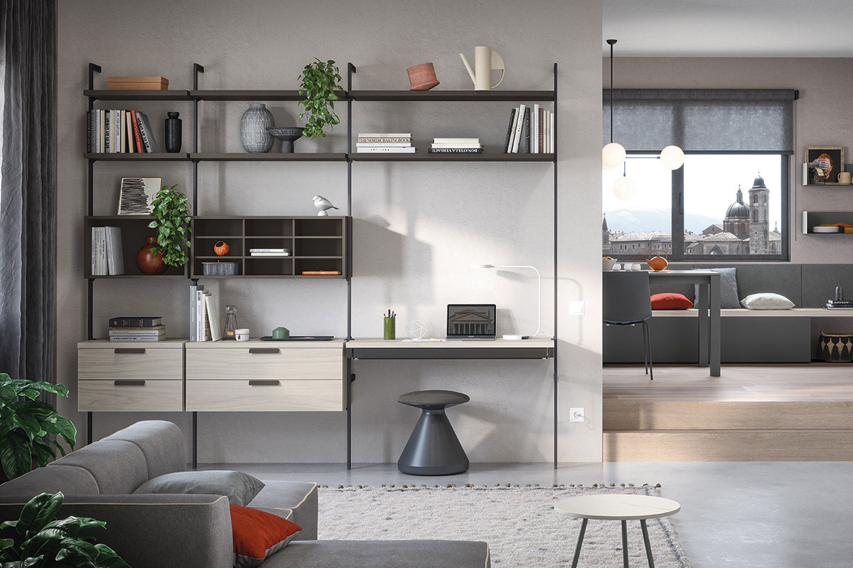 Libreria moderna componibile Easy Lops Uniko 3