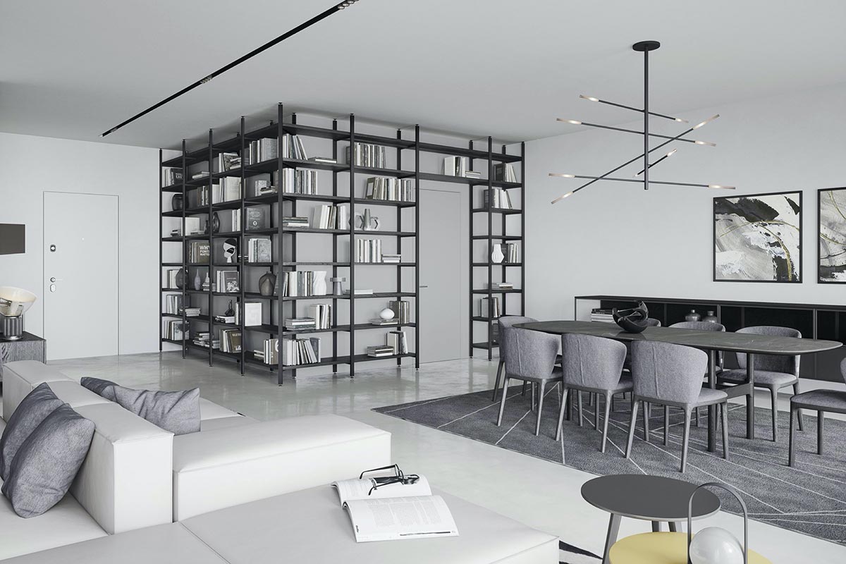 Libreria moderna componibile Top Lops Progetto Pontile 5