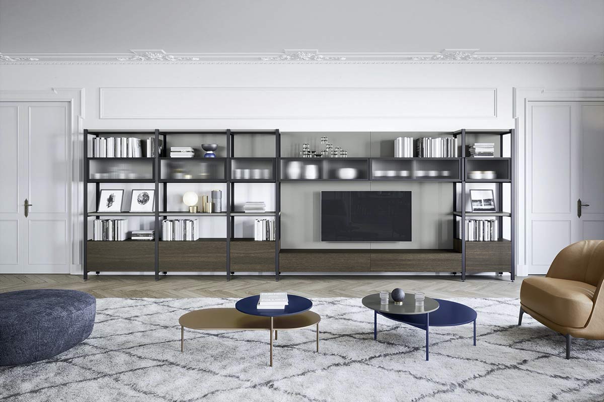 Libreria moderna componibile Top Lops Progetto Pontile 1