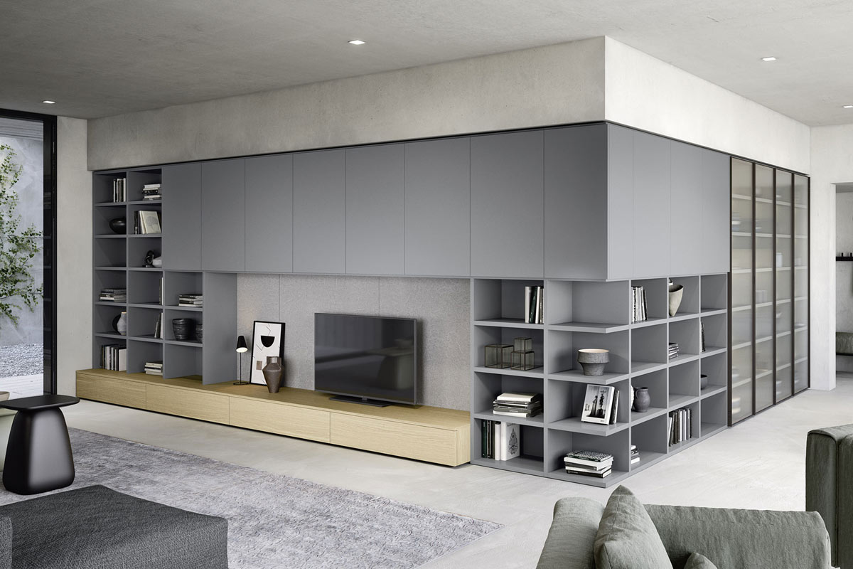 Libreria moderna componibile Top Lops Wall 30 1 1