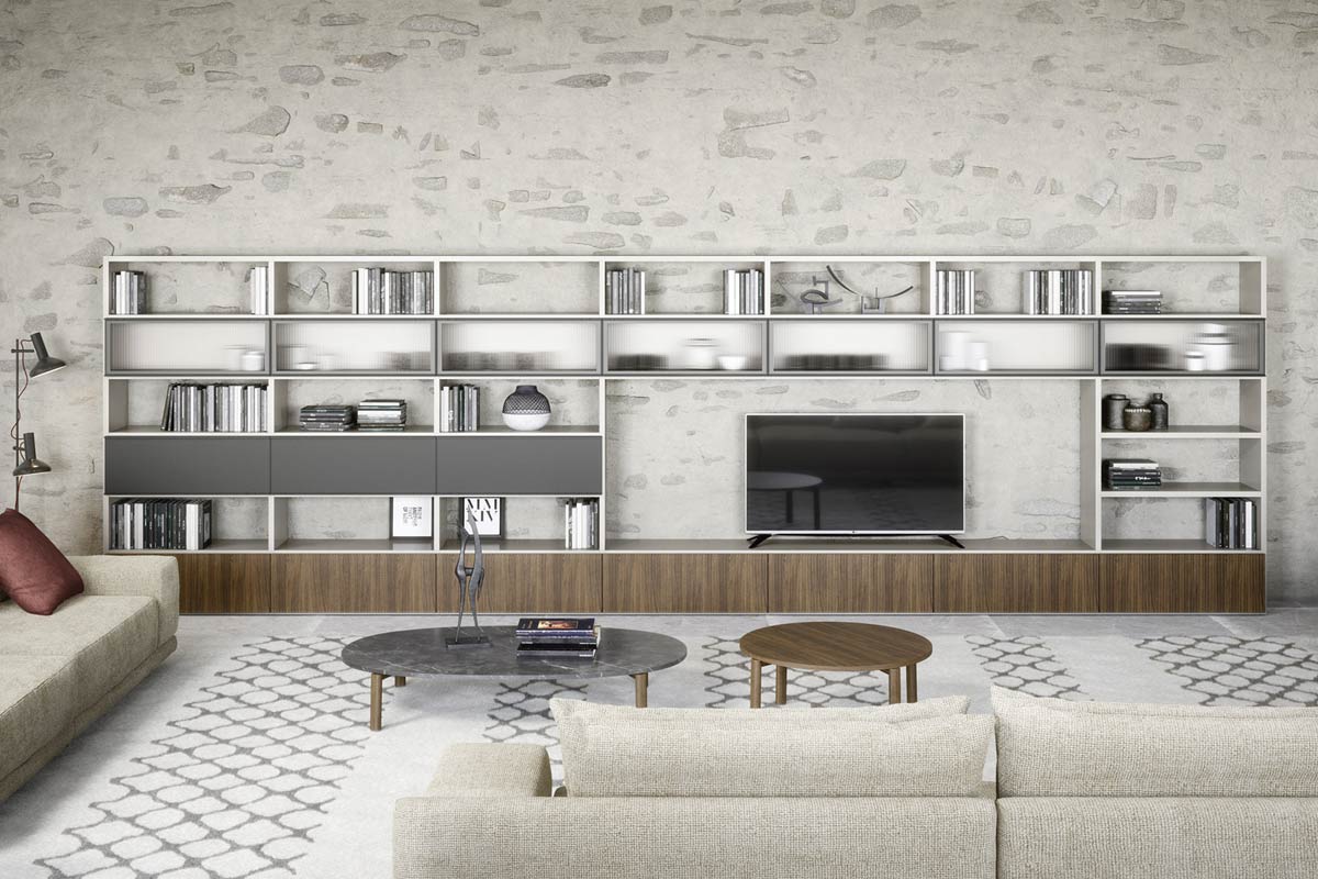 Libreria moderna componibile Top Lops Wall 30 2 1