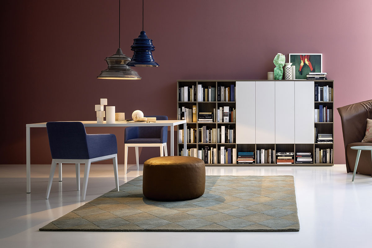 Libreria da ufficio moderna componibile Top Lops Progetto Wall 12 7