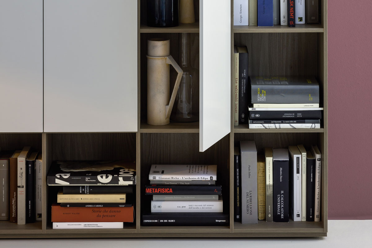 Libreria da ufficio moderna componibile Top Lops Progetto Wall 12 9