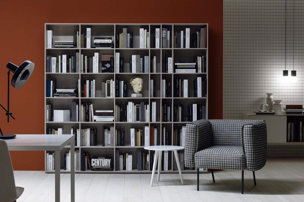 Libreria da ufficio moderna componibile Top Lops Progetto Wall 12 4
