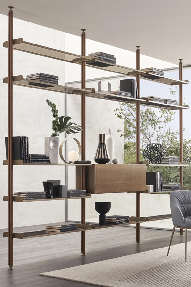 Libreria moderna componibile Riflessi Progetto Techwall 5