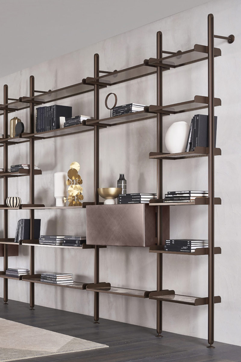 Libreria moderna componibile Riflessi Progetto Techwall 6