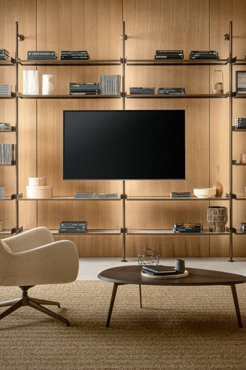 Libreria moderna componibile Riflessi Progetto Techwall 2