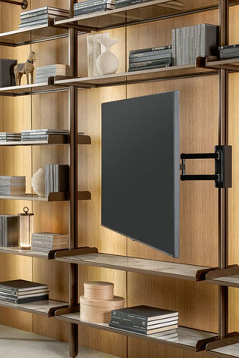 Libreria moderna componibile Riflessi Progetto Techwall 3