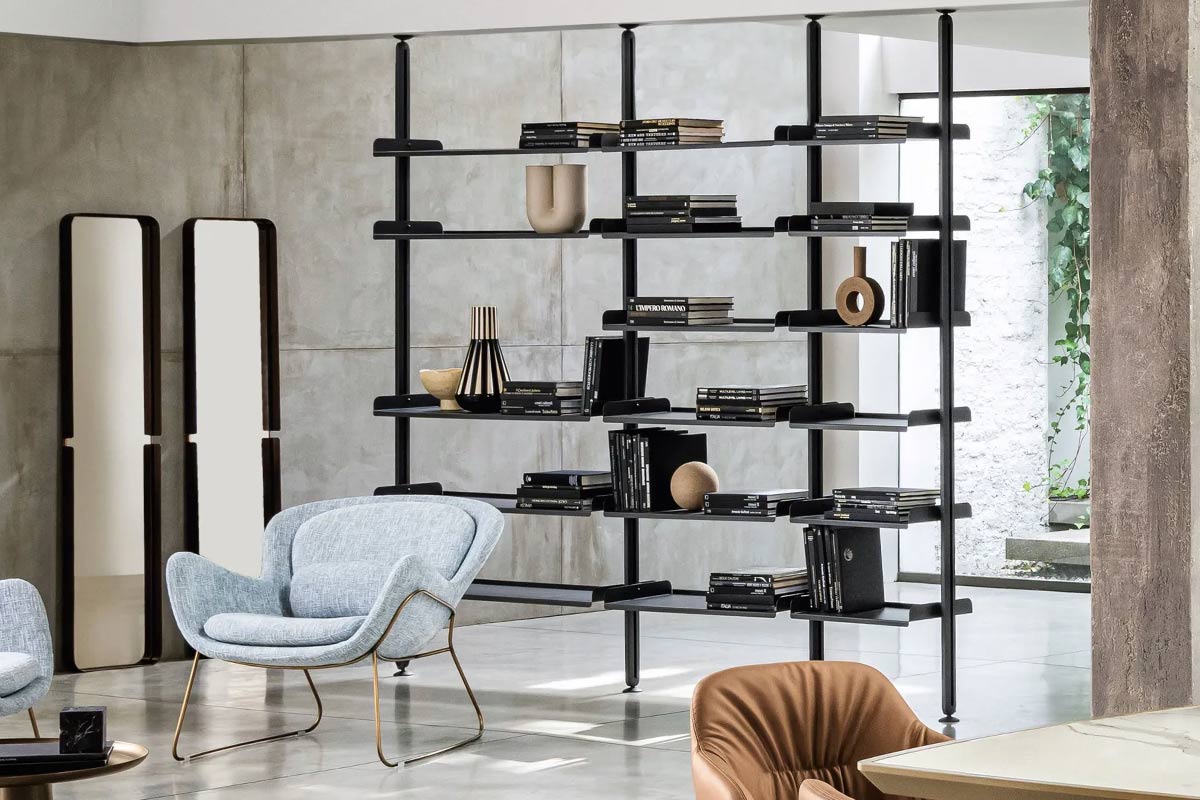 Libreria moderna componibile Riflessi Progetto Techwall 9