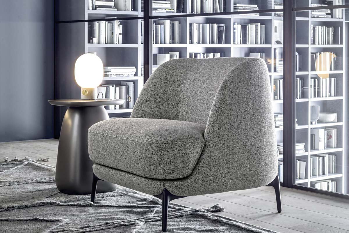 Poltrona moderna Top Lops Velvet 1