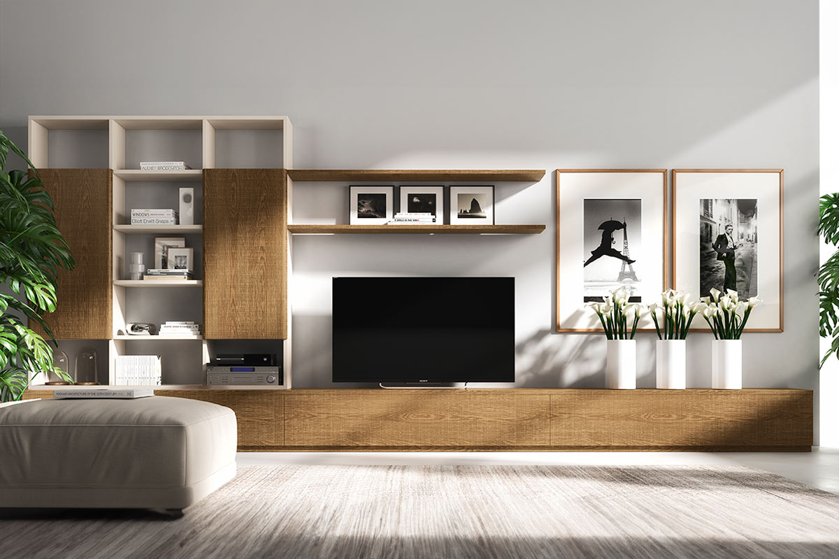 Soggiorno classico componibile Le Fablier Fiori di Loto 3 1