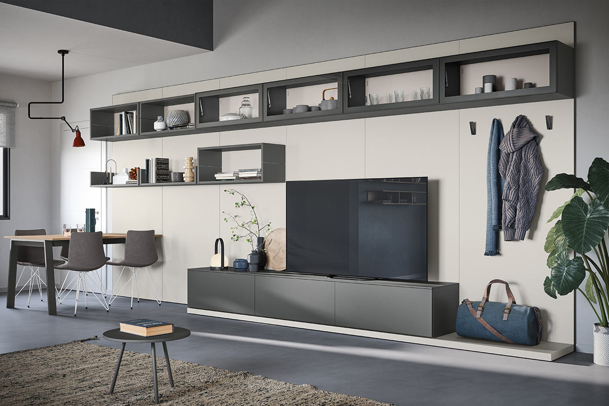 Soggiorno moderno componibile Easy Lops Home Spaces 1 2